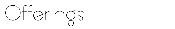 Offerings font preview